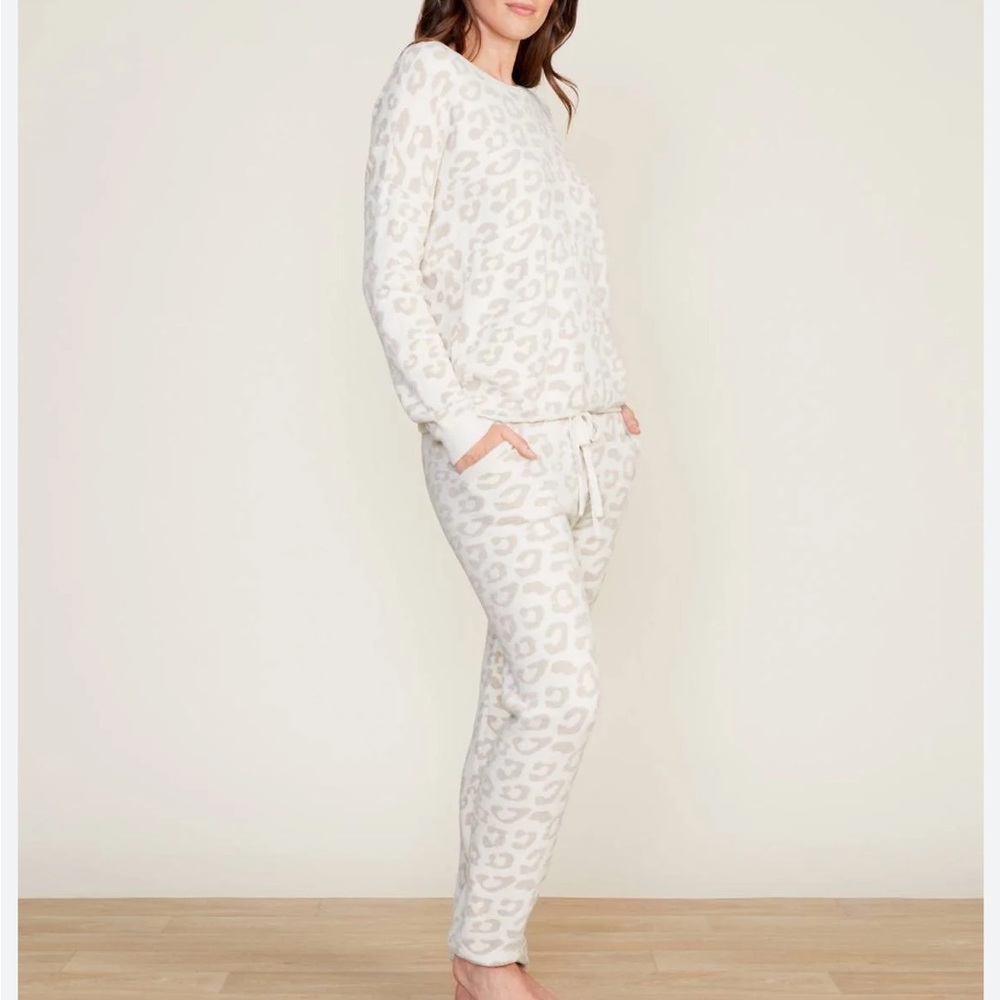 Barefoot Dreams Cream Patterned Pullover